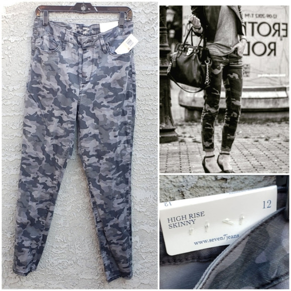 Seven 7 HIGH RISE SKINNY‎ JEAN - Picture 1 of 3